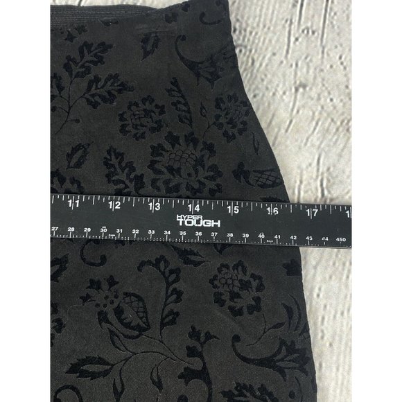 Equestrian Designs Women’s Black Two Tone‎ Floral Trouser Career Pants Size S - Picture 7 of 11